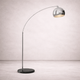 Arc Floor Lamp in Chrome Metal