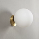 SVALA - Modern Glass Wall Sconce – Offset Balls, Luxury Gold Finish