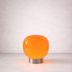 Lampe à poser en verre orange opalin et base métal – Solar