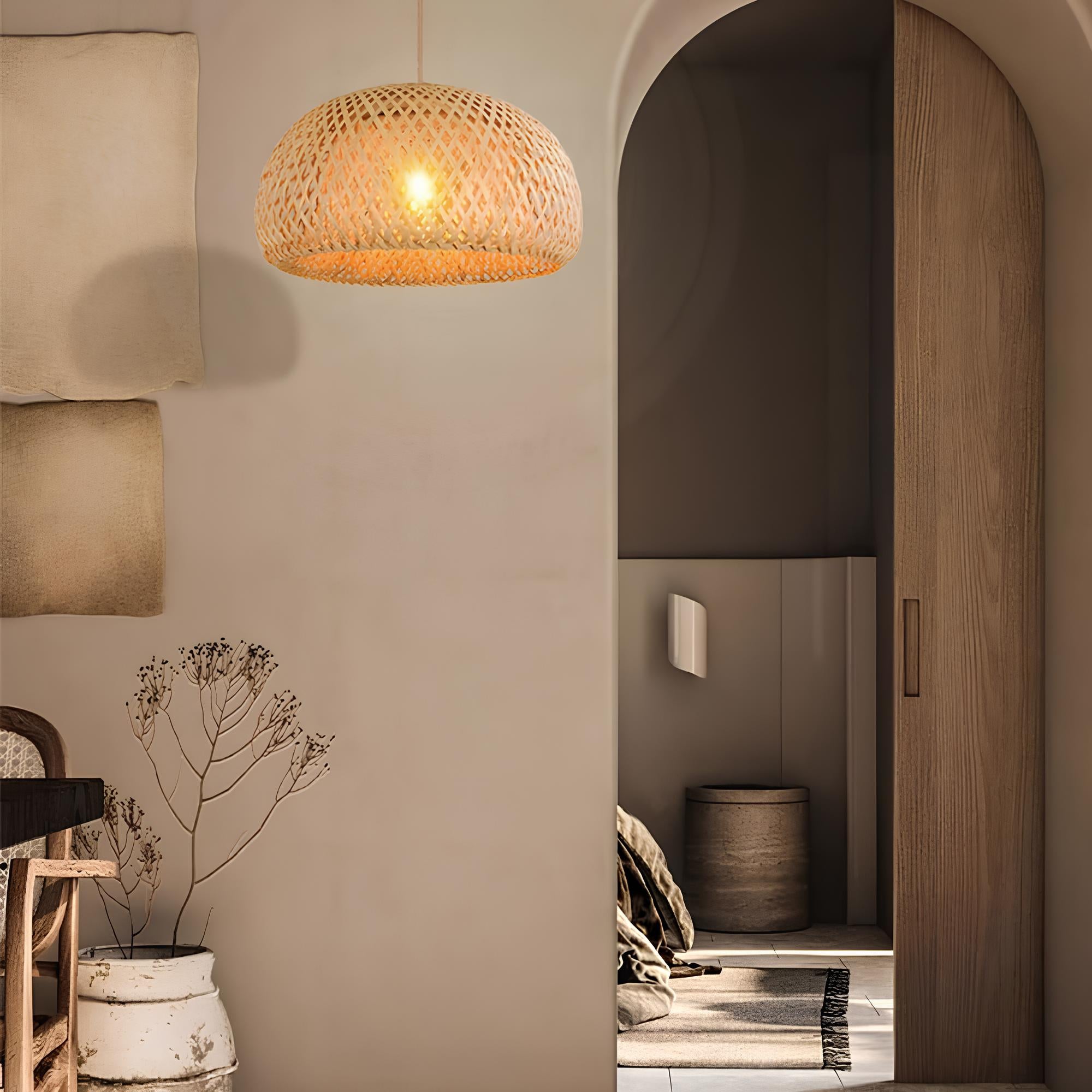 NATURA - Woven Rattan Pendant Light