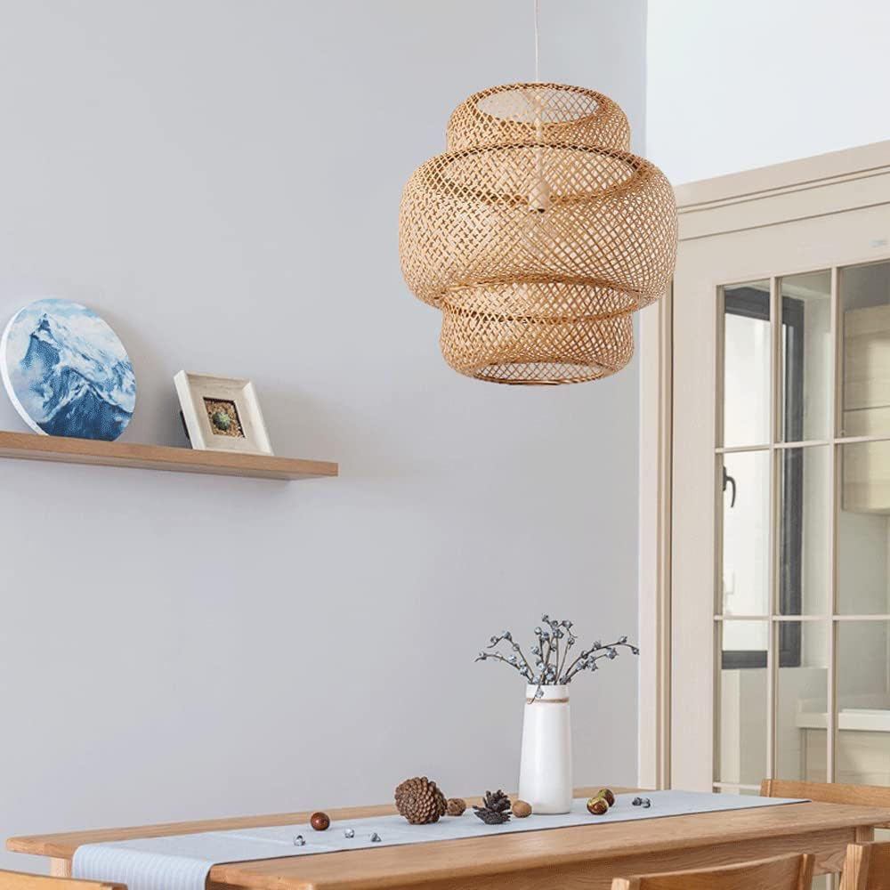 Lampe suspendue en bambou