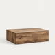 Table basse Rectangulaire Effet Bois – Lignes Brutes et Contemporaines