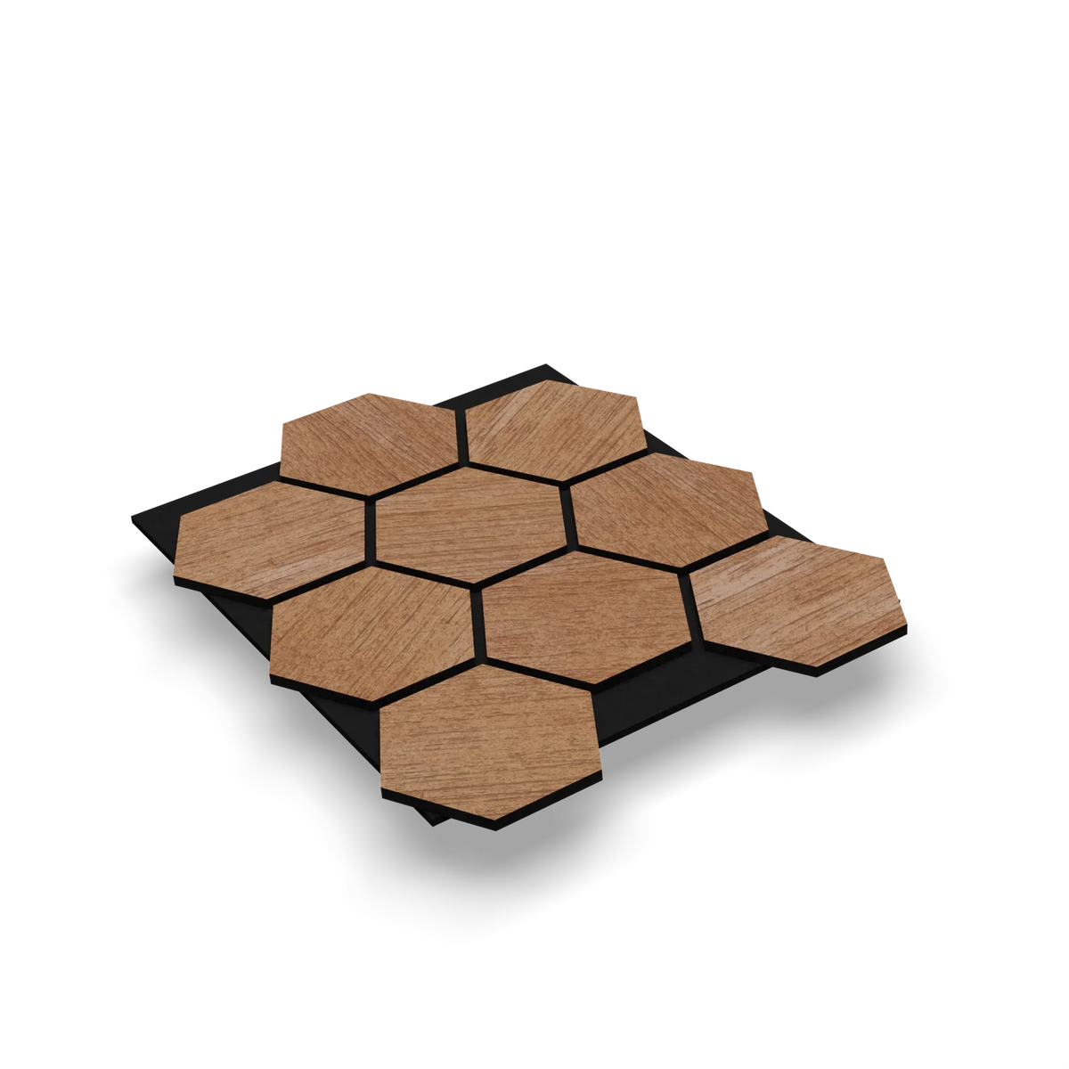 Panneau acoustique hexagonal Rustique