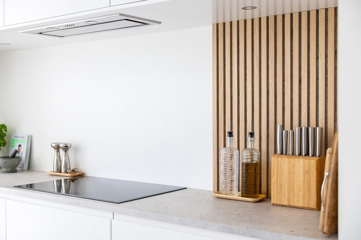 Panneau acoustique design Chêne Clair & Feutre Gris
