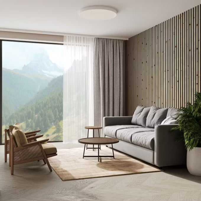 Panneau acoustique design des Alpes