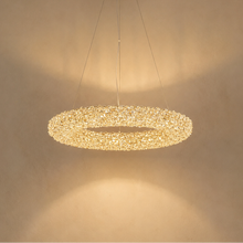 Lustre Anneau en Cristal Doré - Aurion