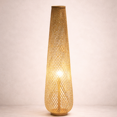 Lampadaire Tressé en Rotin – Doriro