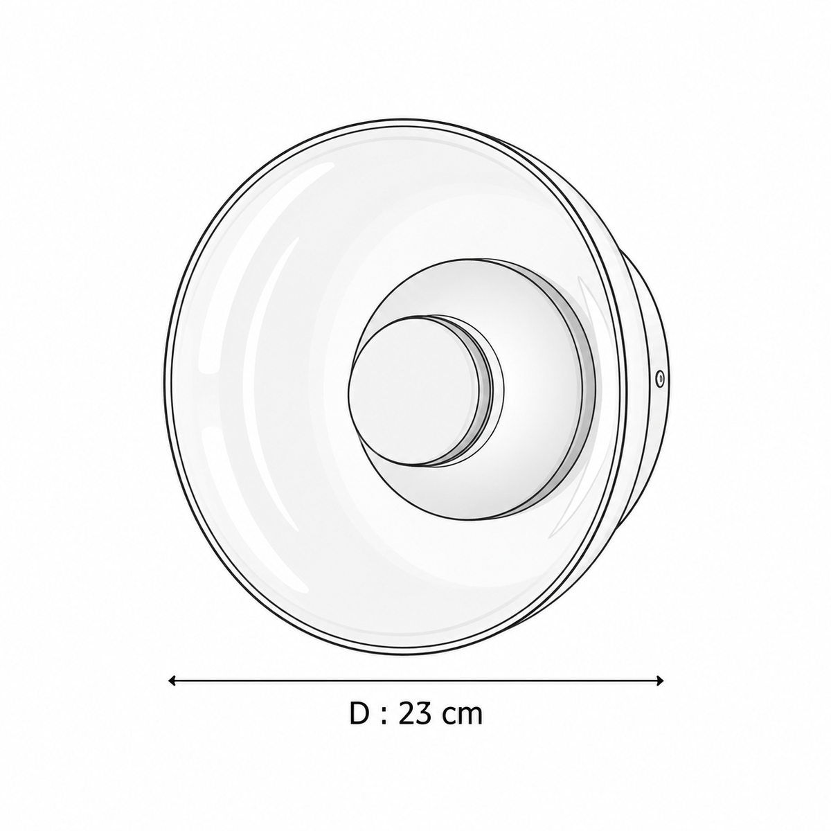 Round Smoked Glass Wall Sconce - Auréclipse
