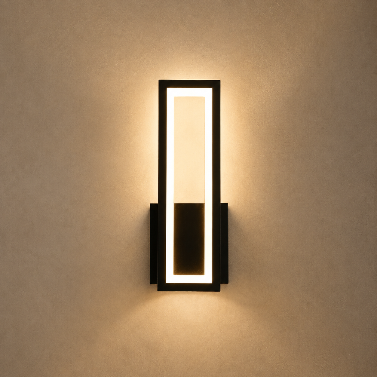 Aplique de pared LED rectangular moderno