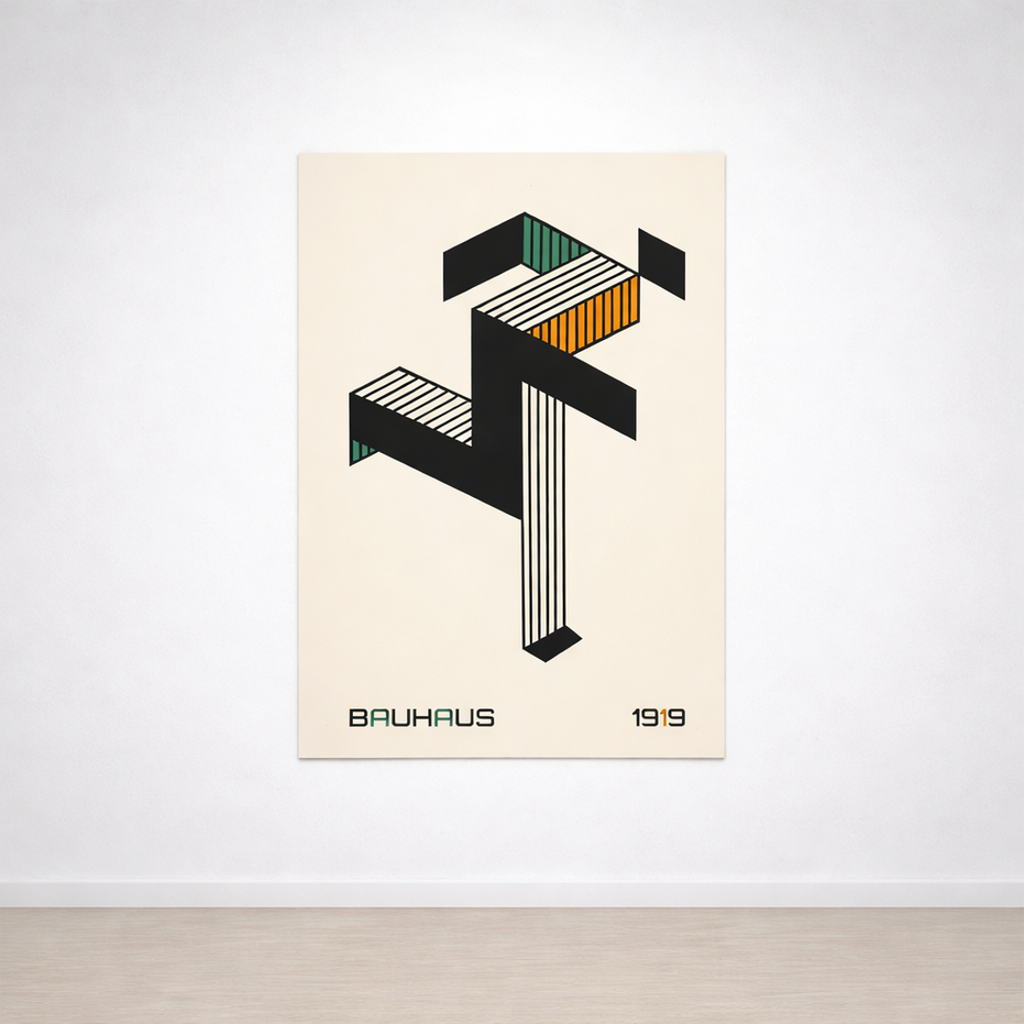 Affiche Bauhaus Structure 1919 sans cadre