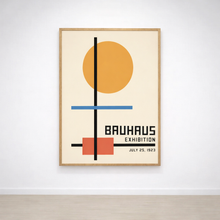 Tableau Bauhaus Équilibre Solaire – Affiche Géométrique Vintage