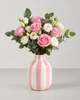 Vase en Céramique Rayé – Éclat Coloré et Contemporain