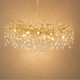 Lustre Branche Dorée en Cristal - Sylvara