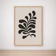 Tableau Feuille Graphique Noire – Esprit Naturel et Contemporain