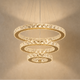 Lustre Trois Anneaux en Cristal - Élysor