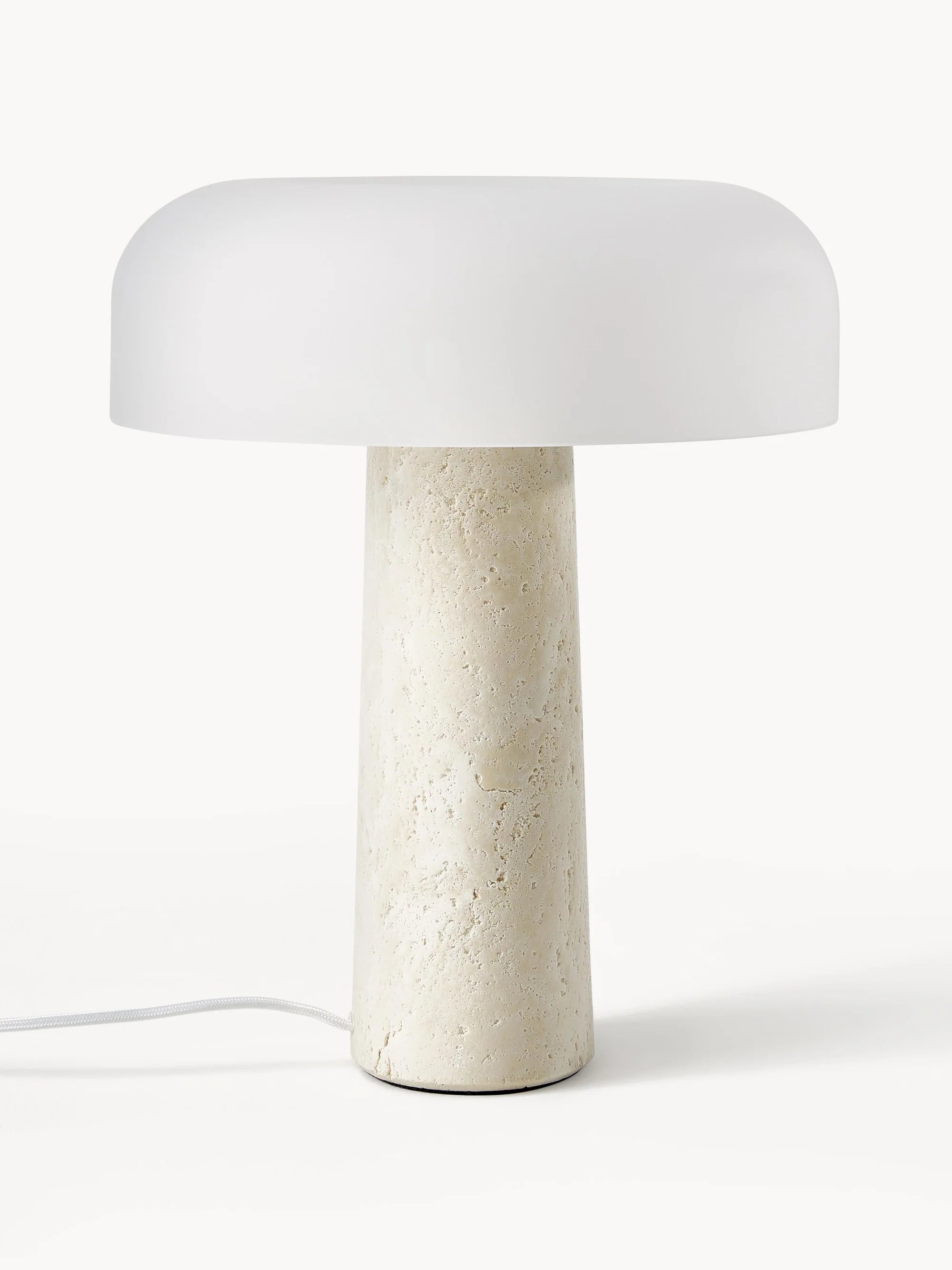 Natural Stone and Glass Table Lamp – Contemporary Design