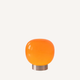Lampe à poser en verre orange opalin et base métal – Solar