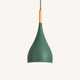 Suspension Nordique Abat-Jour Coloré et Bâton en Bois - Bastéa