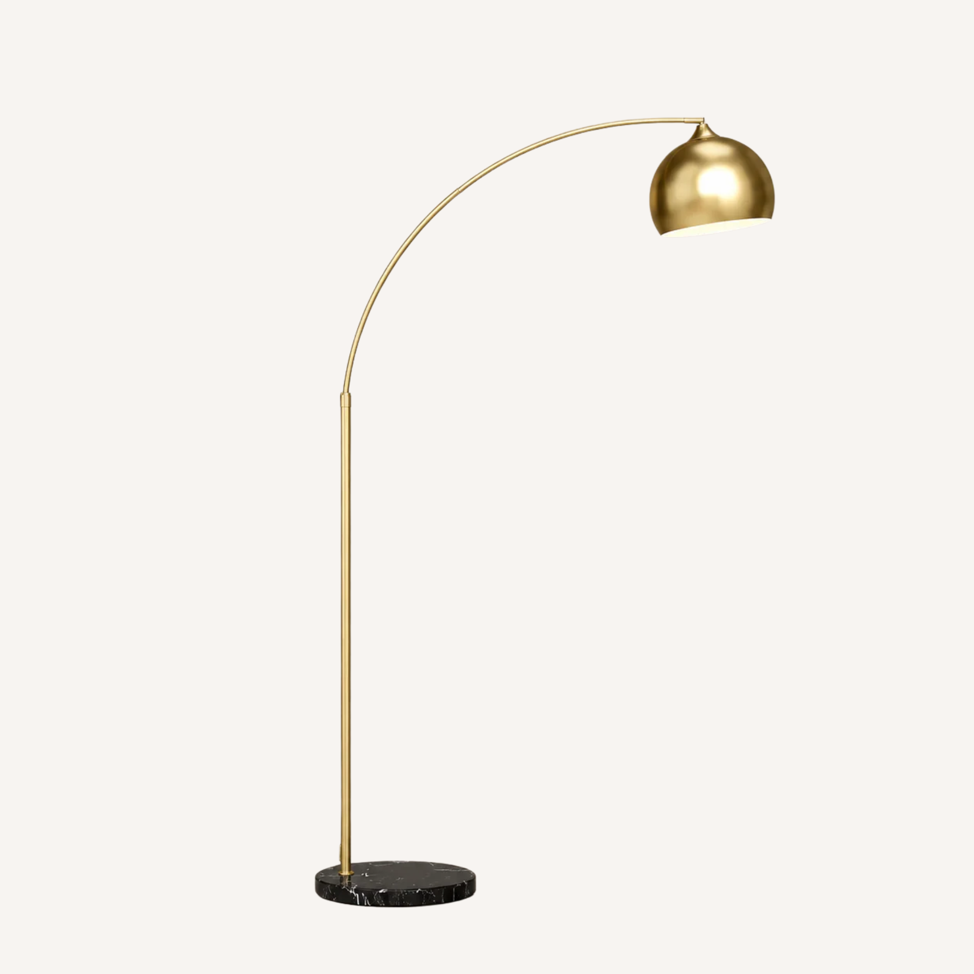 Aurelio Minimalist Golden Arc Floor Lamp