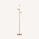Stehlampe 3 Opalglas- und Messingkugeln - Aurélo