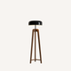 Lampadaire Tripode en Bois et Métal