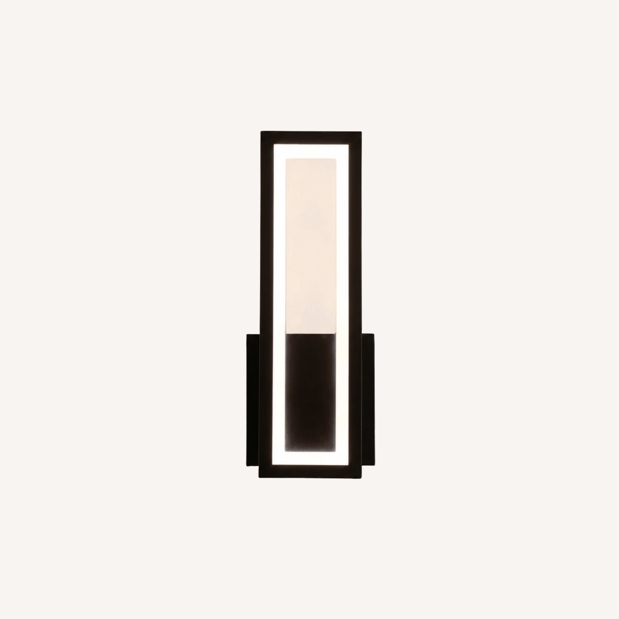Black Rectangular LED Wall Light – Linéil