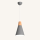Suspension Cone en Bois et Aluminium Coloré - Conéa