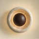 Round Travertine Wall Sconce - Auréil