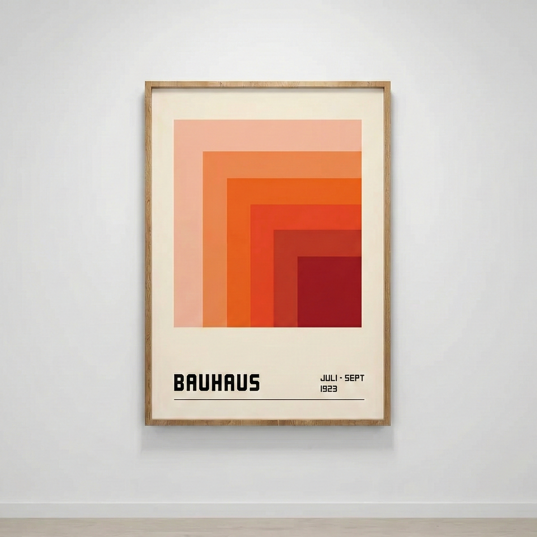 Bauhaus-Wandbild Aurore 1923 – Terrakotta-Farbverlauf