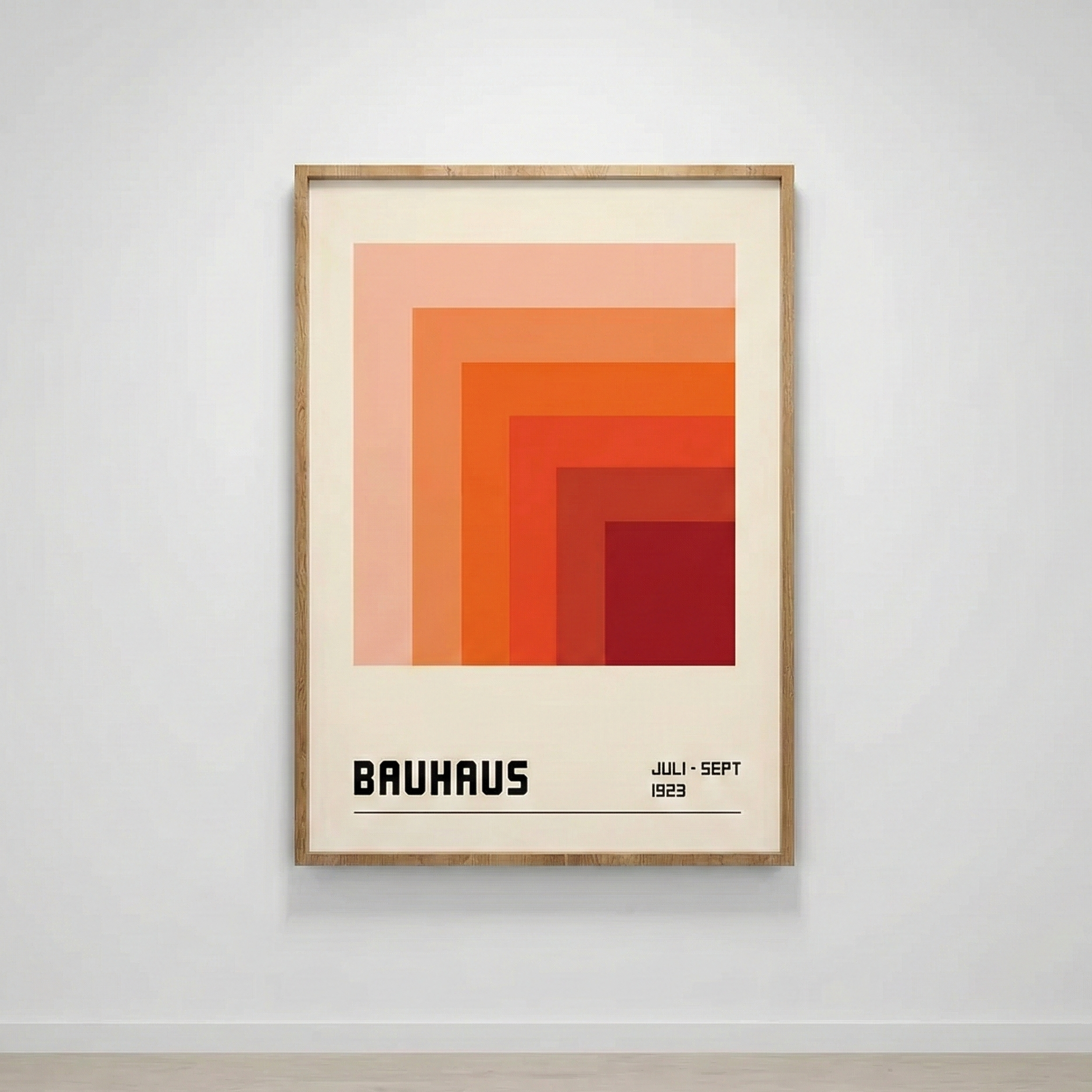 Tableau Bauhaus Aurore 1923 – Dégradé Terracotta