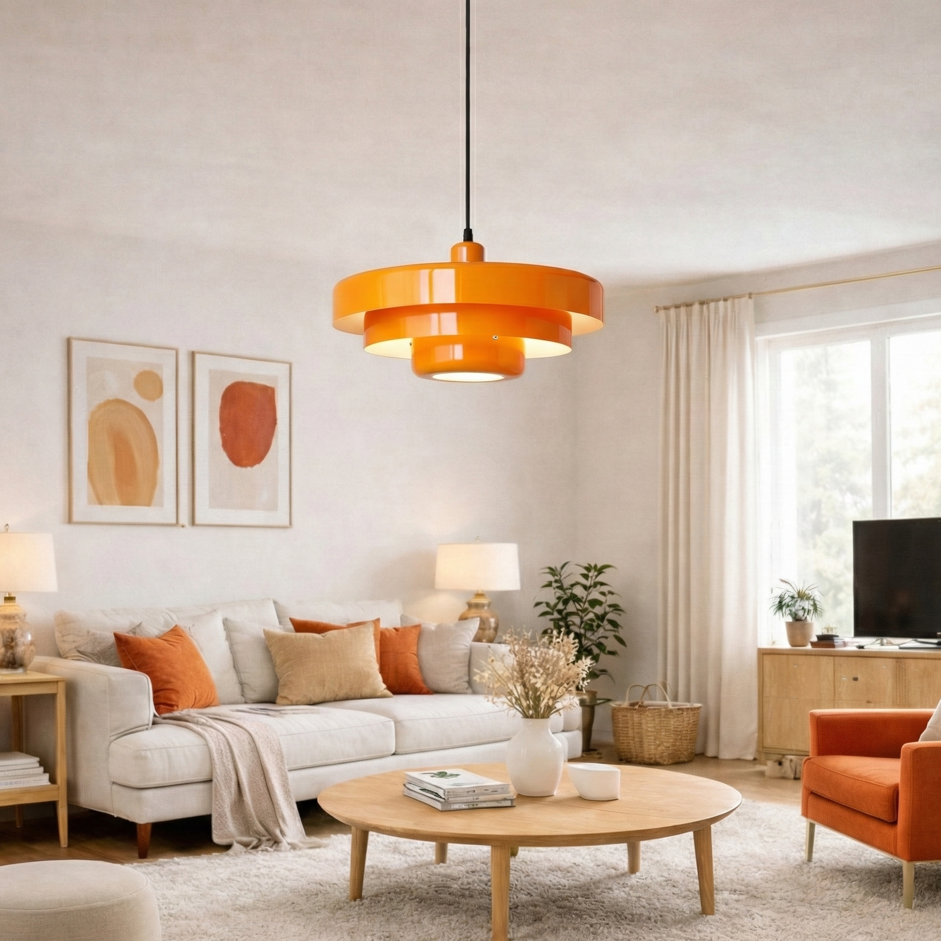 Suspension Design Nordique en Métal - Solora