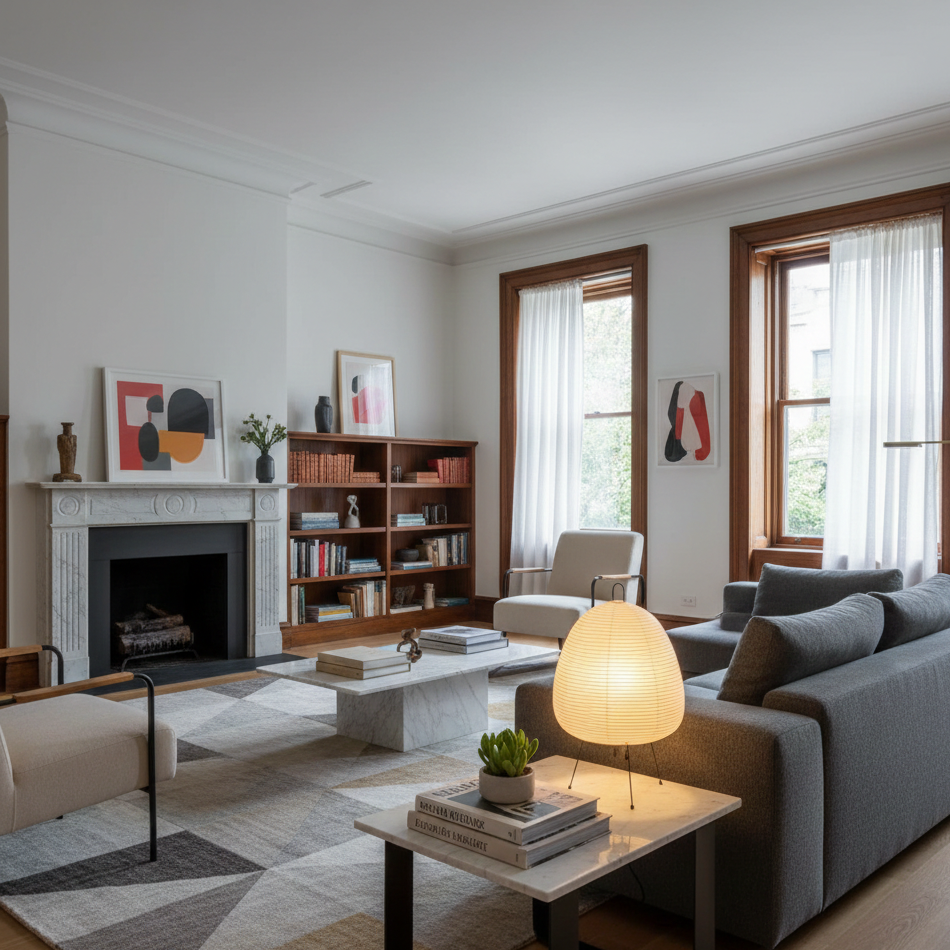 Lampe de Table en Papier Plissé Style Japandi - Sérune