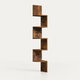 Étagère d'Angle Murale 5 Niveaux – Design Zigzag Gain de Place