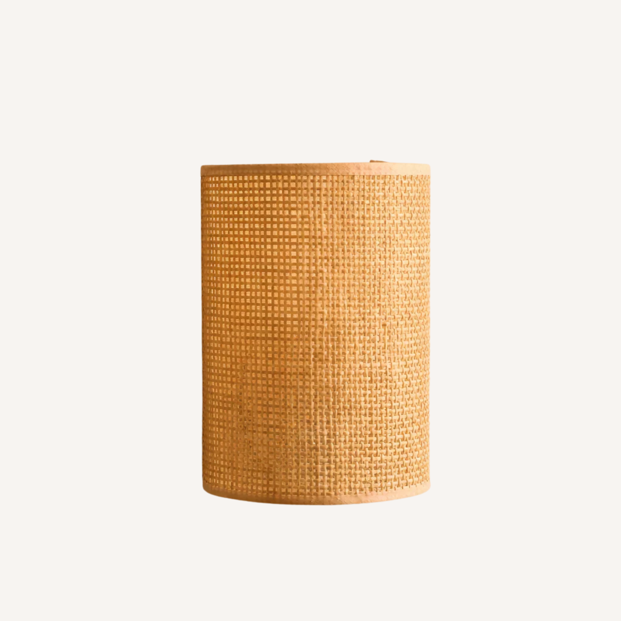 Woven Rattan Half-Cylinder Wall Sconce - Cannéa