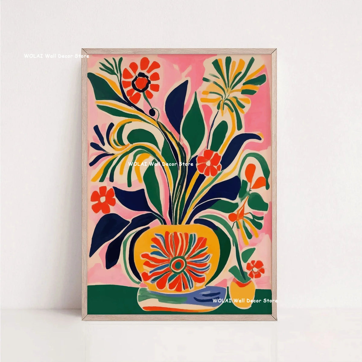 Tableau Architecture Mexicaine Colorée – Fleurs et Ambiance Solaire