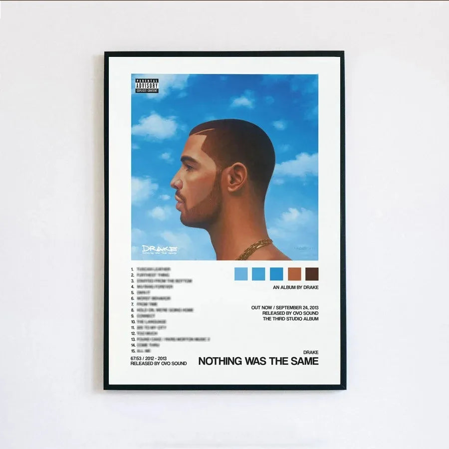 Tableau Musique Rap – Covers d’Albums et Esthétique Urbaine