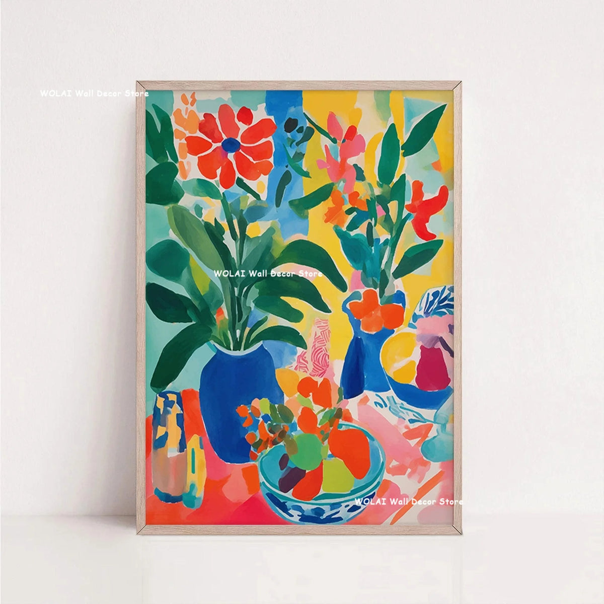 Tableau Architecture Mexicaine Colorée – Fleurs et Ambiance Solaire