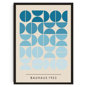 Tableau Géométrique Bauhaus – Formes Modernes et Esprit Mid-Century