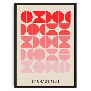 Tableau Géométrique Bauhaus – Formes Modernes et Esprit Mid-Century
