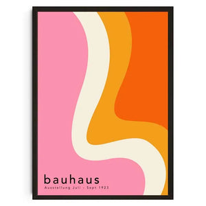 Tableau Géométrique Bauhaus – Formes Modernes et Esprit Mid-Century