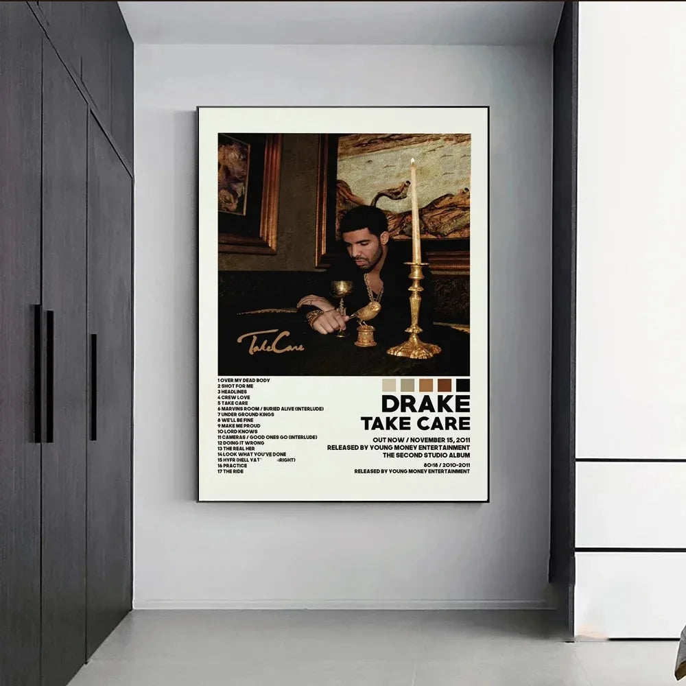 Tableau Musique Rap – Covers d’Albums et Esthétique Urbaine