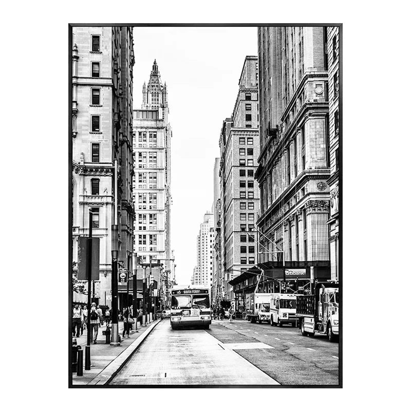 Tableau Monuments Urbains Noir et Blanc – New York, Londres, Paris et Sydney