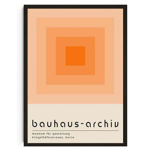 Tableau Géométrique Bauhaus – Formes Modernes et Esprit Mid-Century