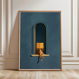 Tableau Femme Lisant Vert Émeraude – Ambiance Bibliothèque Élégante