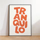 Tableau Typographique Bohème Orange et Crème – Esprit Rétro et Apaisant