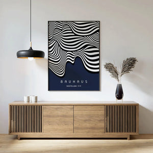 Tableau Géométrique Bauhaus – Minimalisme Rétro et Coloré