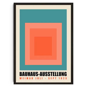 Tableau Géométrique Bauhaus – Formes Modernes et Esprit Mid-Century