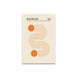Tableau Bauhaus Orange – Géométrie Minimaliste et Esprit Rétro