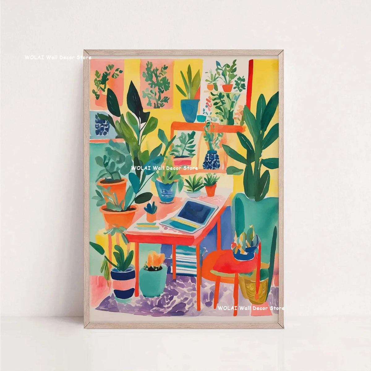 Tableau Architecture Mexicaine Colorée – Fleurs et Ambiance Solaire