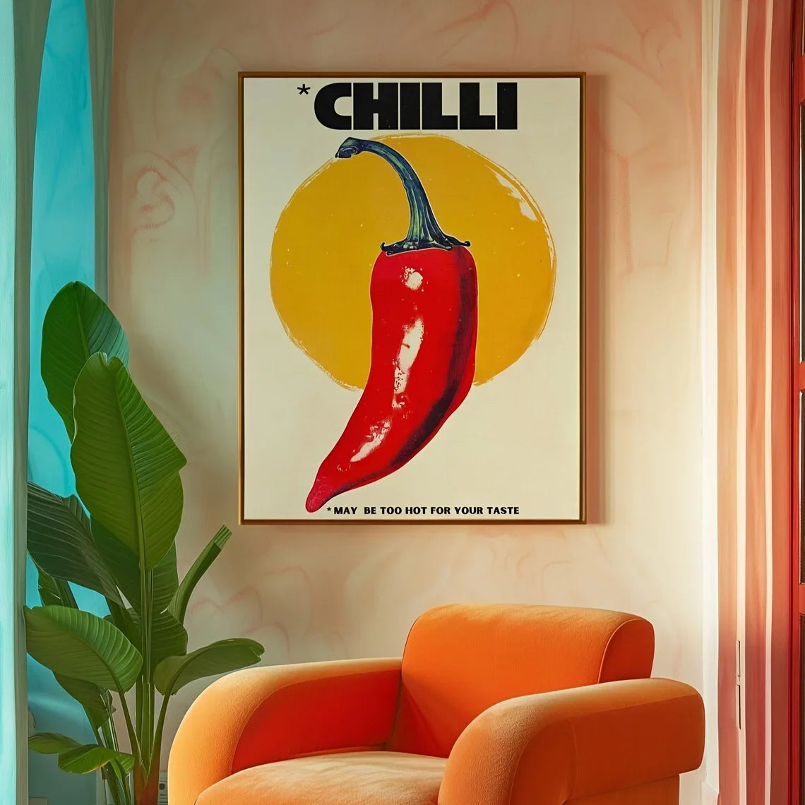 Tableau Rétro Italien Amore et Vino – Esprit Méditerranéen et Coloré